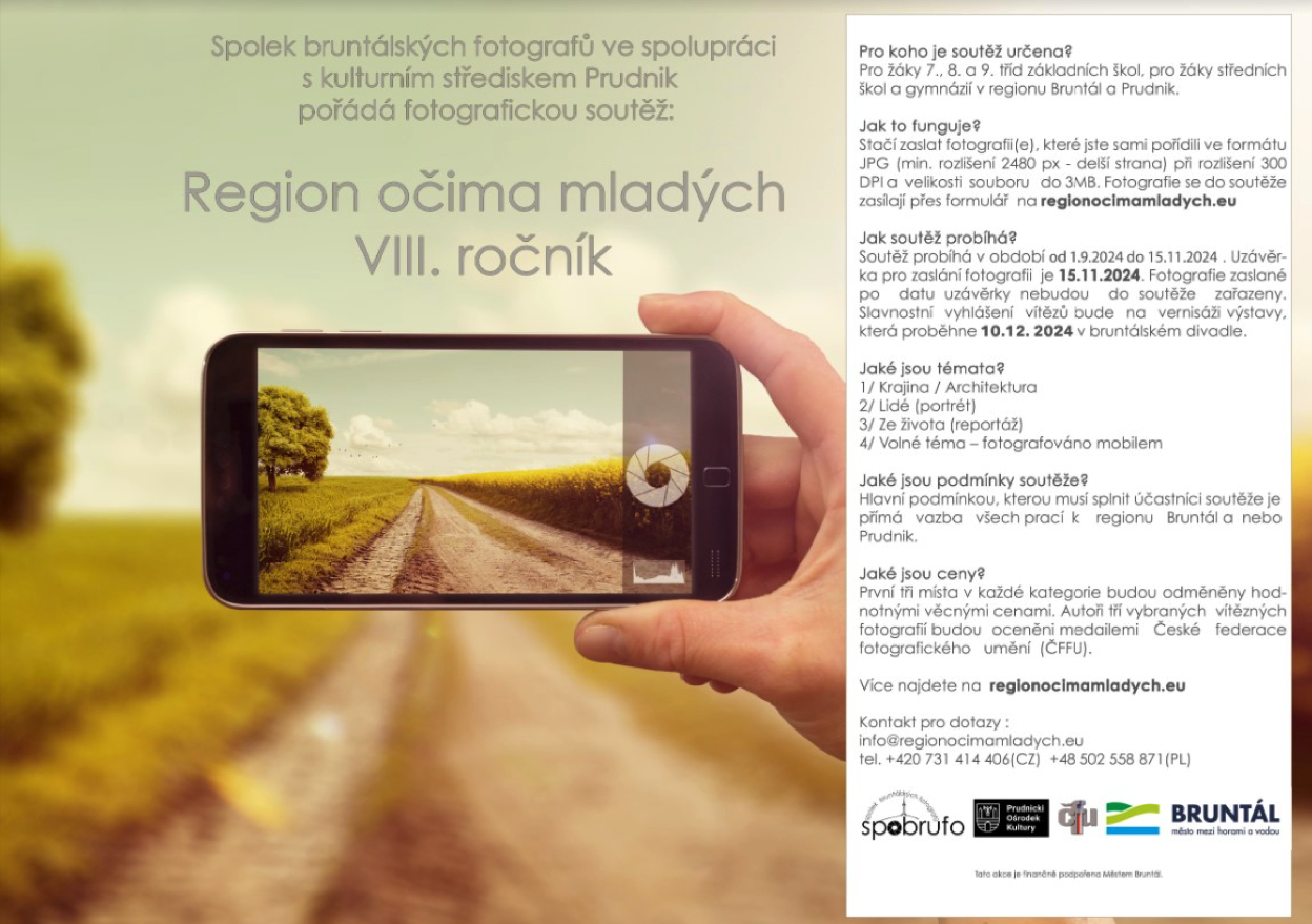 VYHLÁŠENÍ MEZINÁRODNÍ FOTOGRAFICKÉ SOUTĚŽE "REGION OČIMA MLADÝCH"